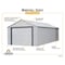 Arrow Storage Products Murryhill Steel Garage, 14 ft x 21 ft, 2-Tone Gray BGR1421FG - alternate 5